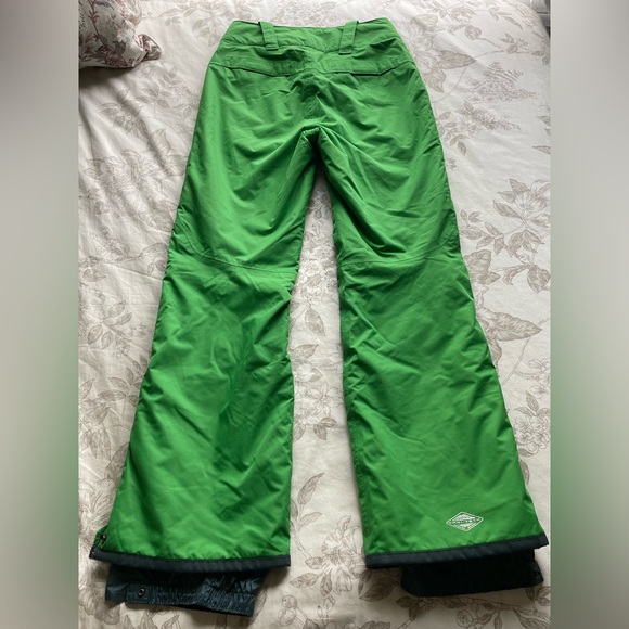 Columbia Womens Arctic Trip Omni Heat Kelly Green Snow Pants XS Snowboarding - Picture 5 of 11